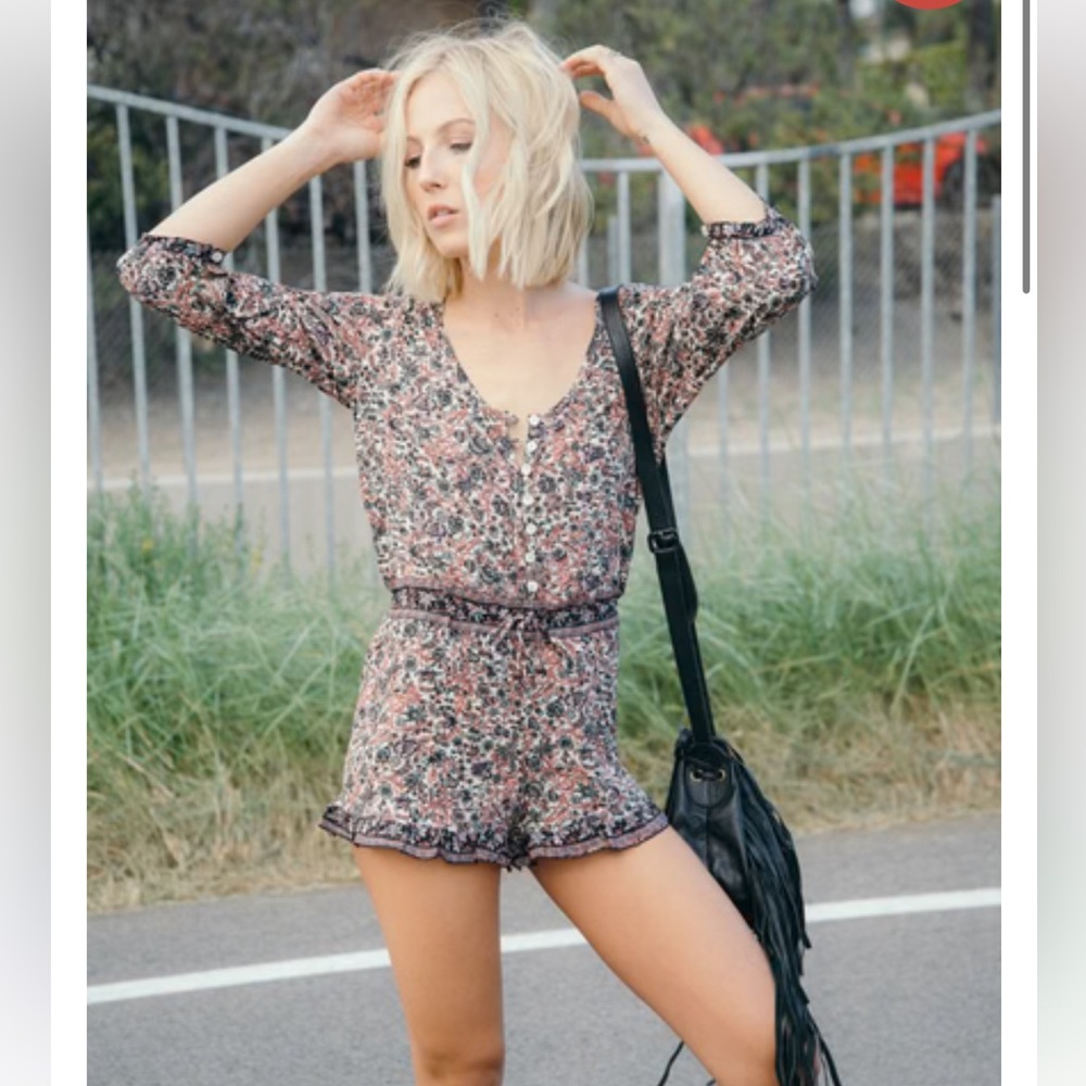Anthropologie Raga Grenada floral romper